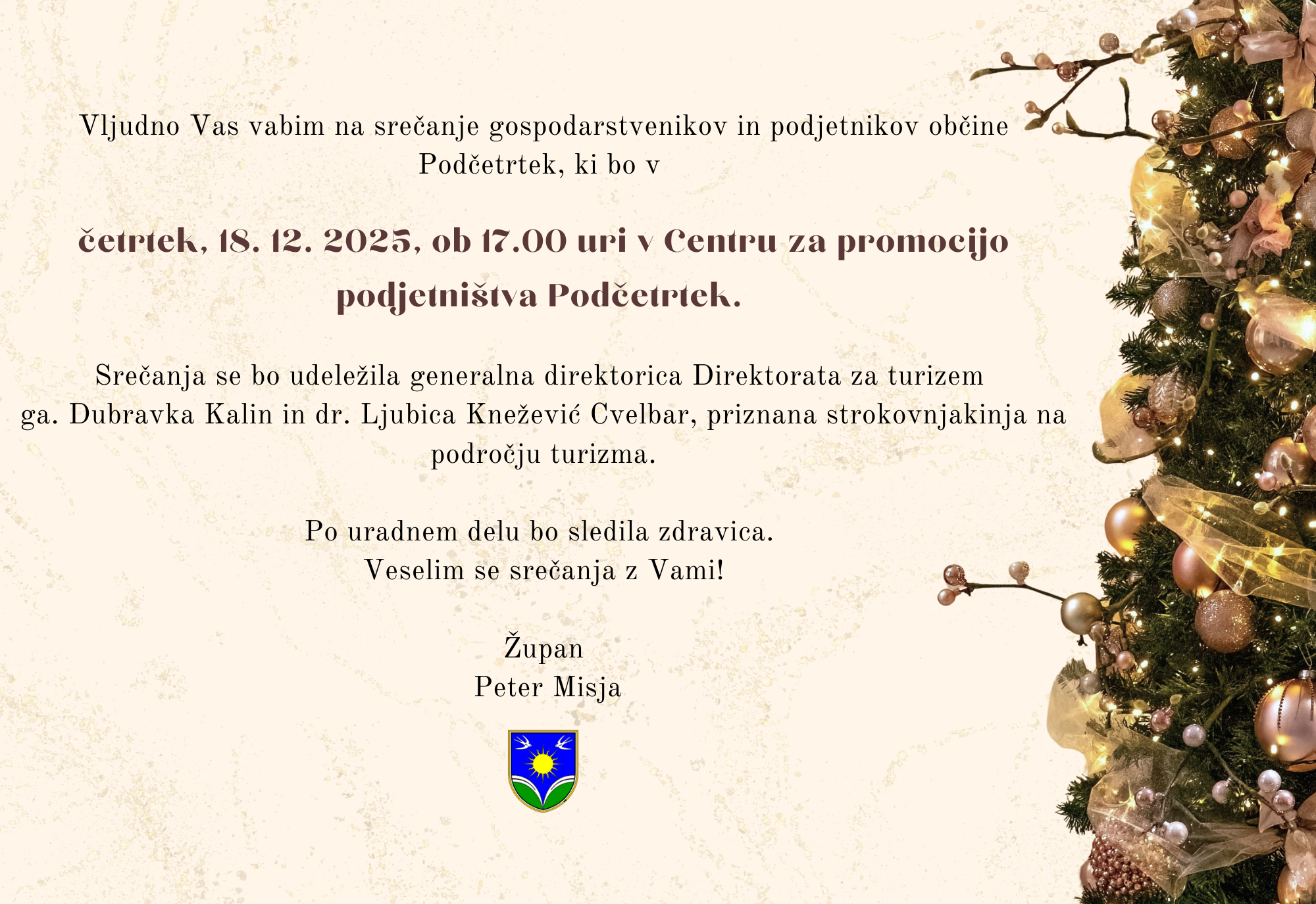 Vabilo srečanje podjetnikov 2025 (192 x 132 mm)